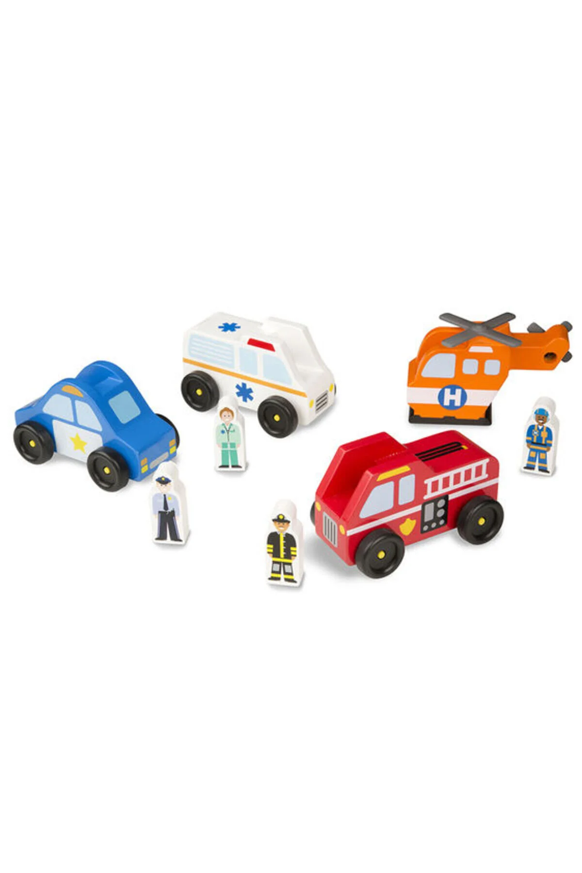 ماشین اسباب بازی سفید ابزار کمک های اضطراری ملیسا و داگ وودن Melissa & Doug Melissa & Doug
