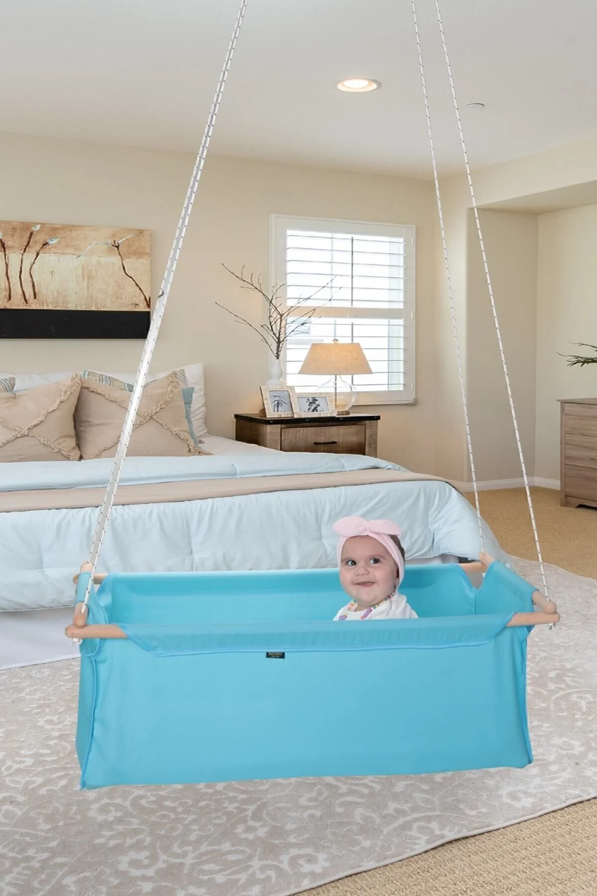 تاب و هموک آبی پسرانه دخترانه بچگانه بازی سالی Hammock Business Baby Hick  Bundera