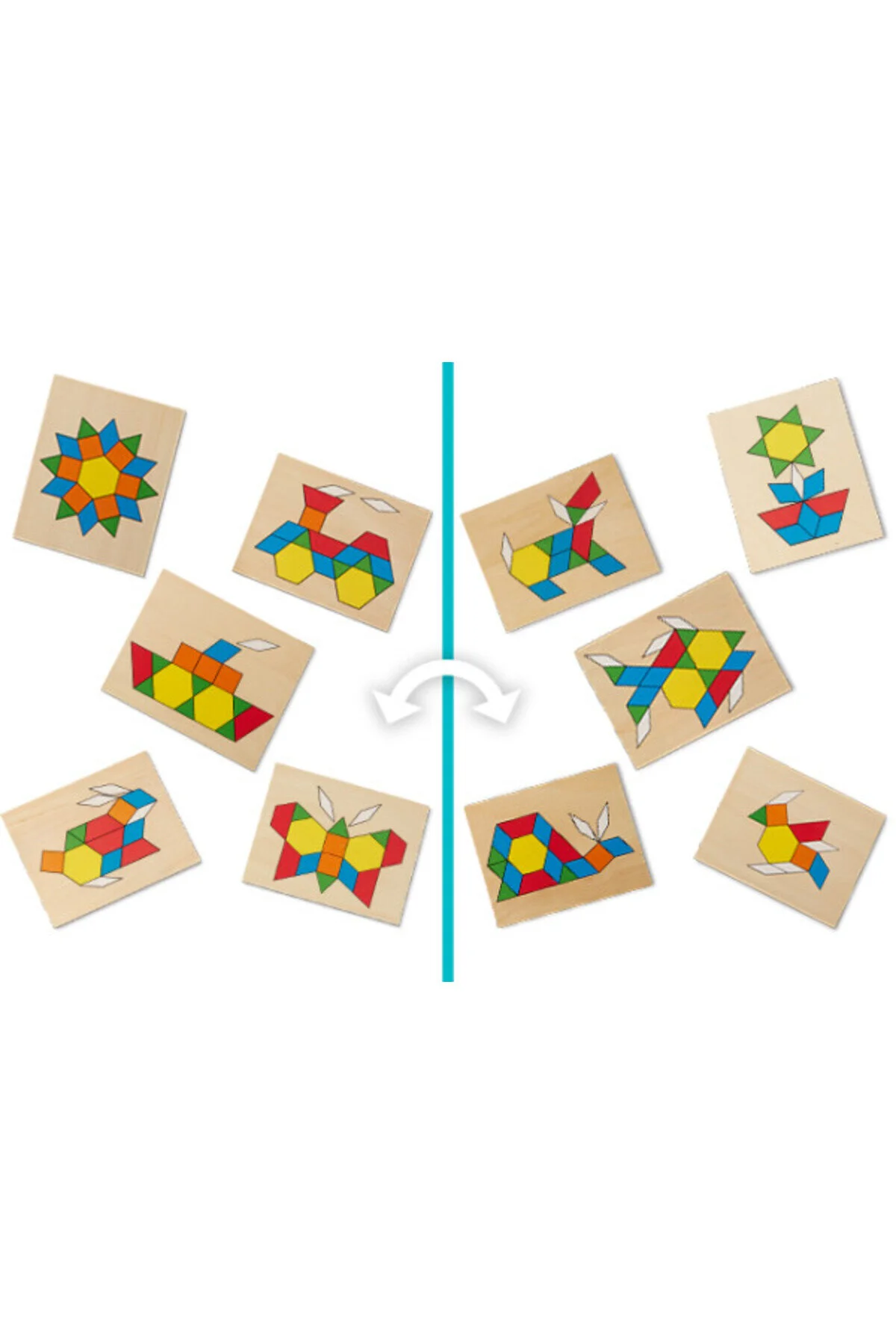 اسباب بازی های آموزشی پازل شکل پیشرفته ملیسا و داگ وودن Melissa & Doug Melissa & Doug