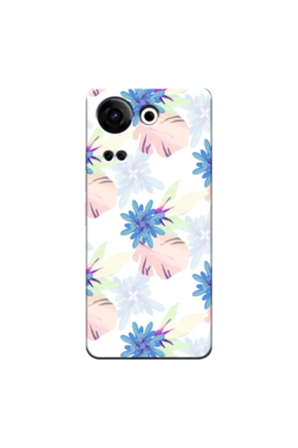 کاور و قاب چند رنگ Tecno Camon 20 4G Case Spring Flowers 6 Silicone طرح دار Zebana