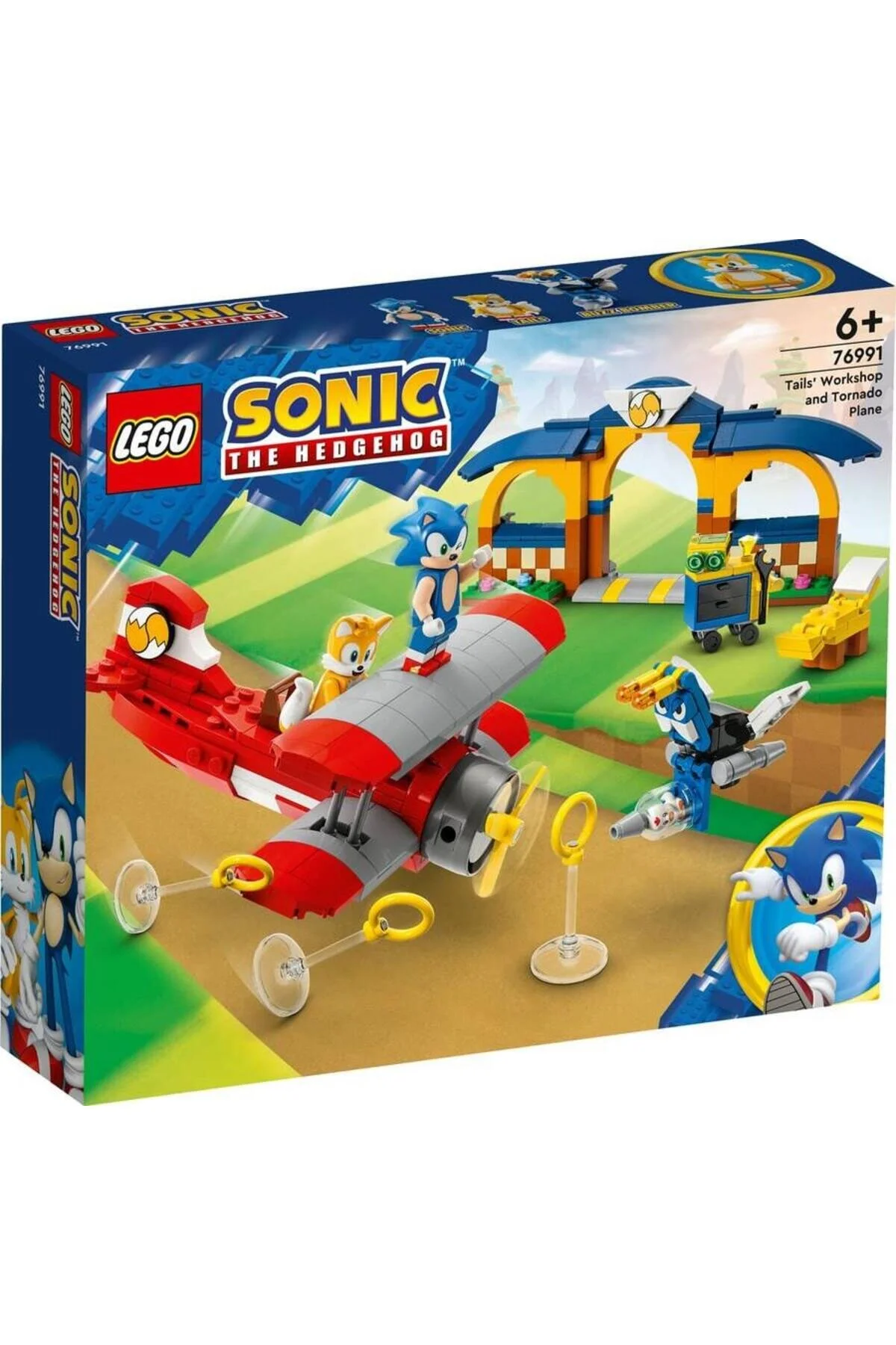 لگو و اسباب بازی های ساخت محور SONIC THE HEDGEHOG 76991 WORKSHOP TORNADO PLANE LEGO