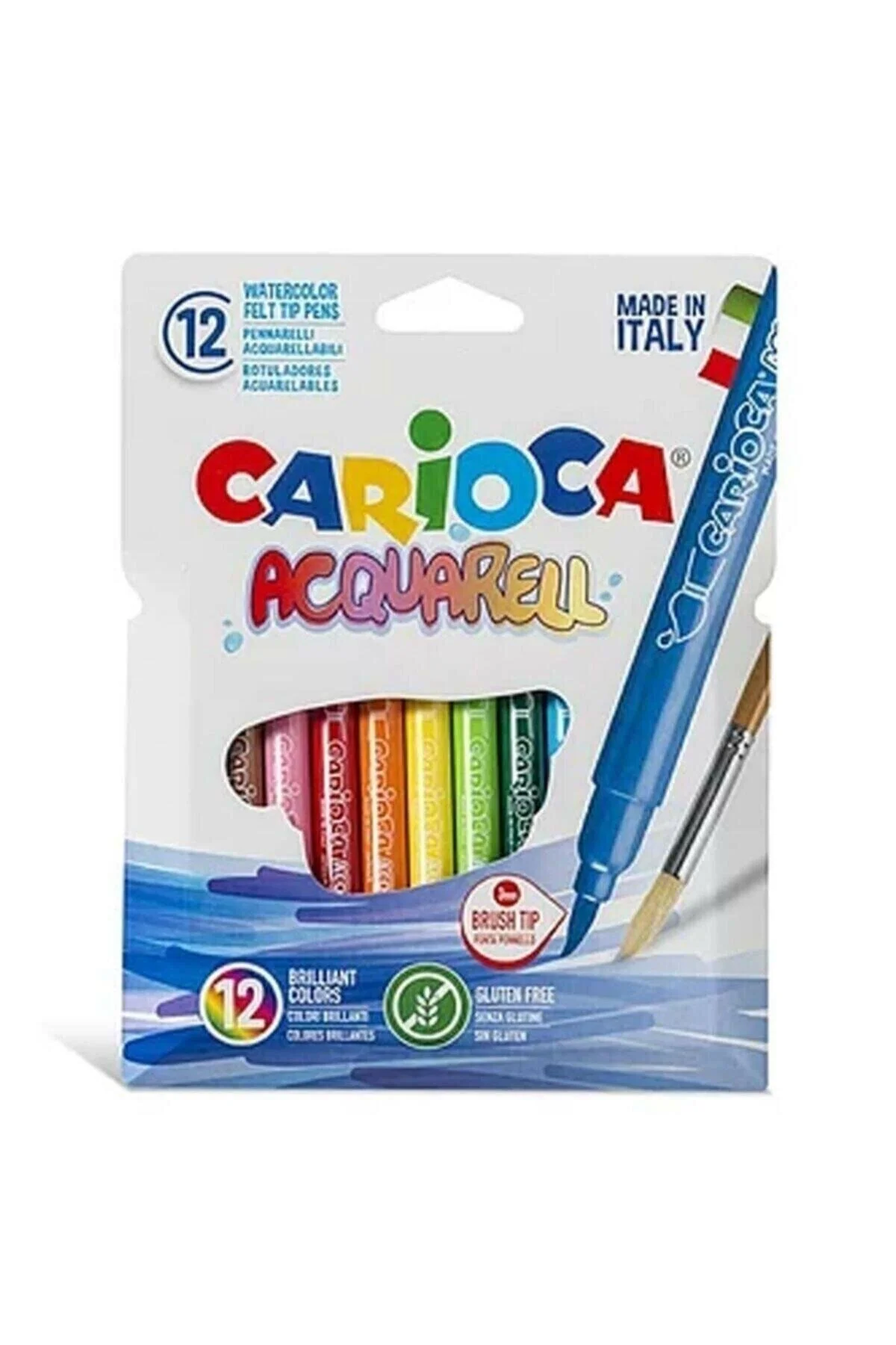 Carioca قلم موی نوک نمدی 12 رنگ 42747 MP23765