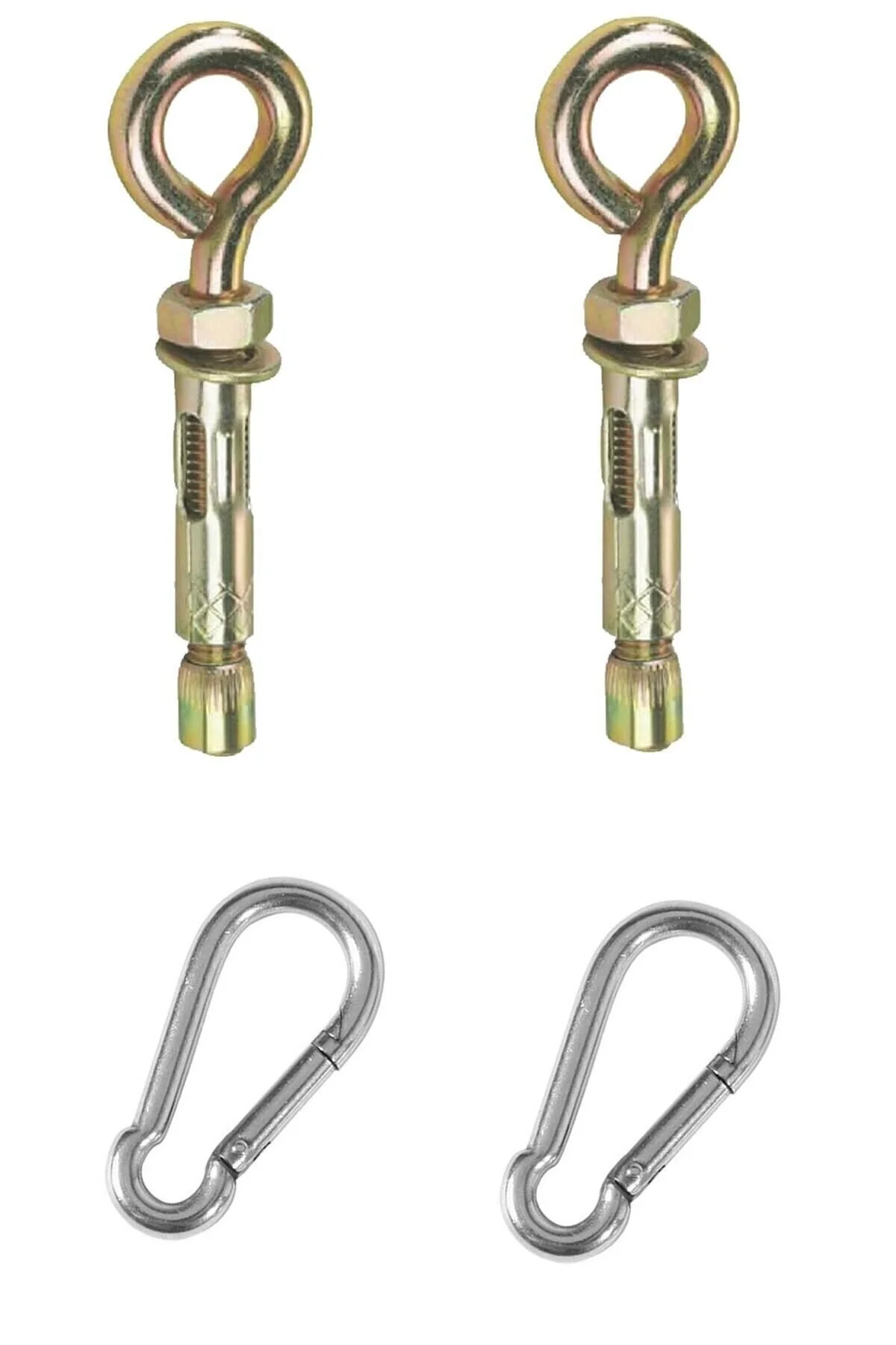 تاب و هموک زرد بازی نوسان چکش کیف جعبه دستگاه تعلیق یوگا سقف 2 قطعه از فولادی Dubel +Karabina  Bundera