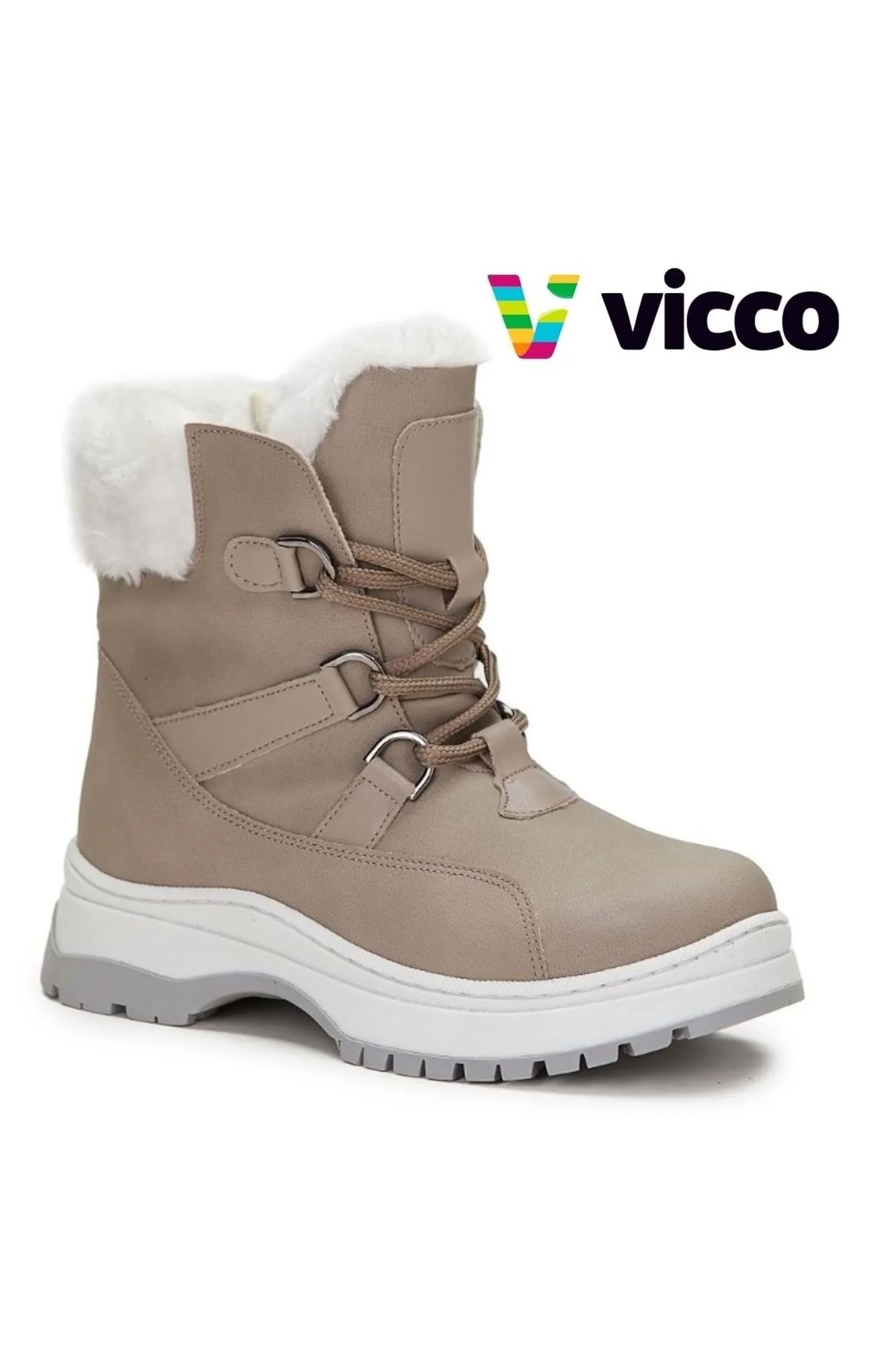 بوت پوتین دخترانه بچگانه Alexis Furry Girl Gray ویکو Vicco