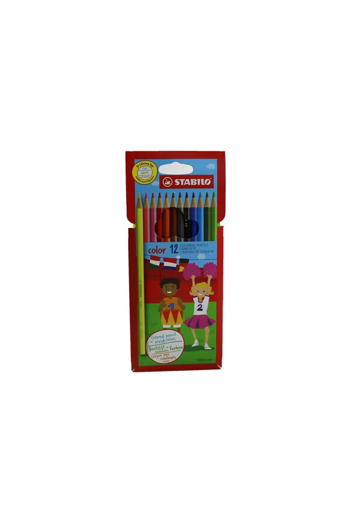 Stabilo 1912/77-01 12 Colors Dry Paint Hartung 5679967