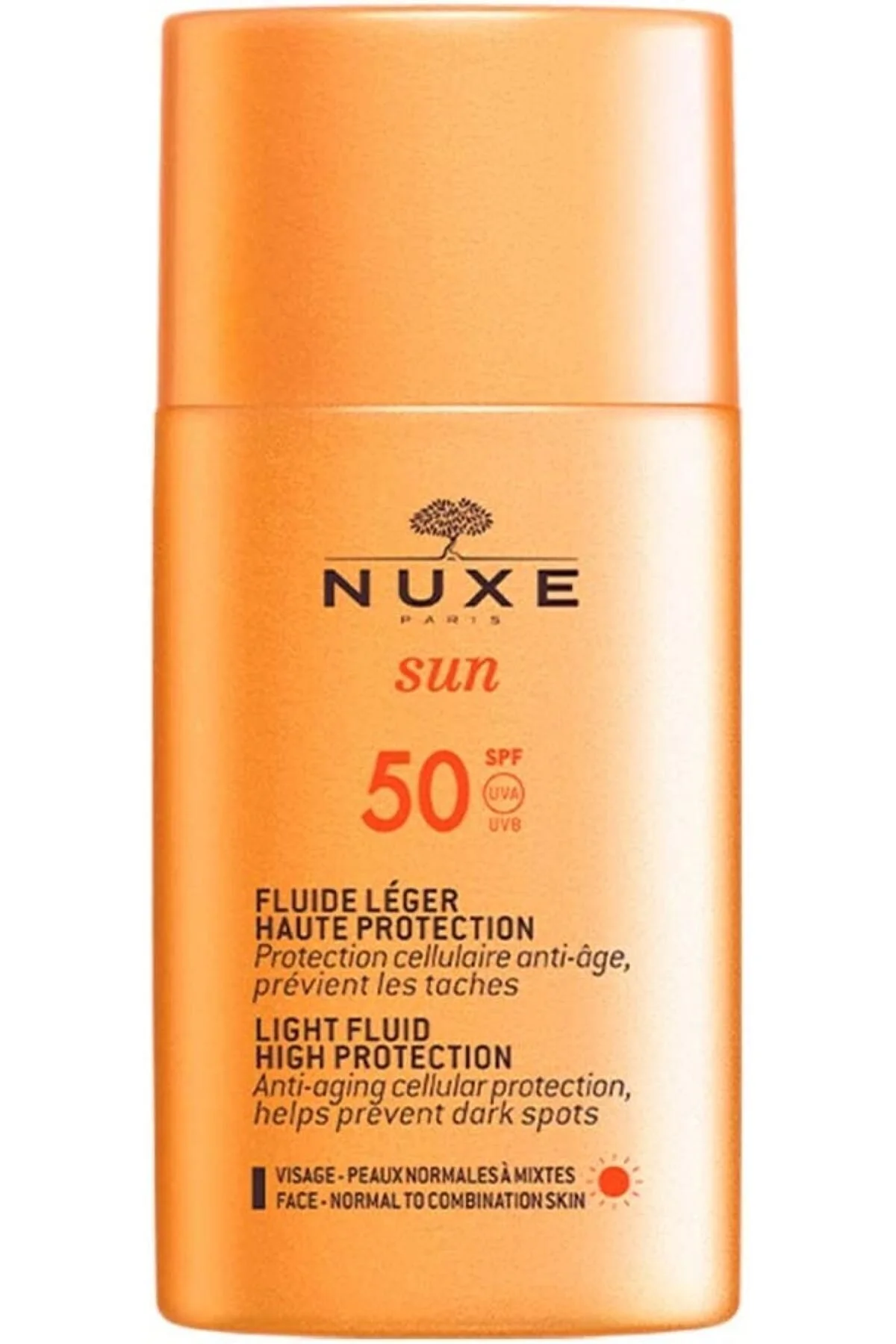 Nuxe ضدآفتاب مایع با حفاظت بالا 50 SPF برای صورت 50 میلی‌لیتر