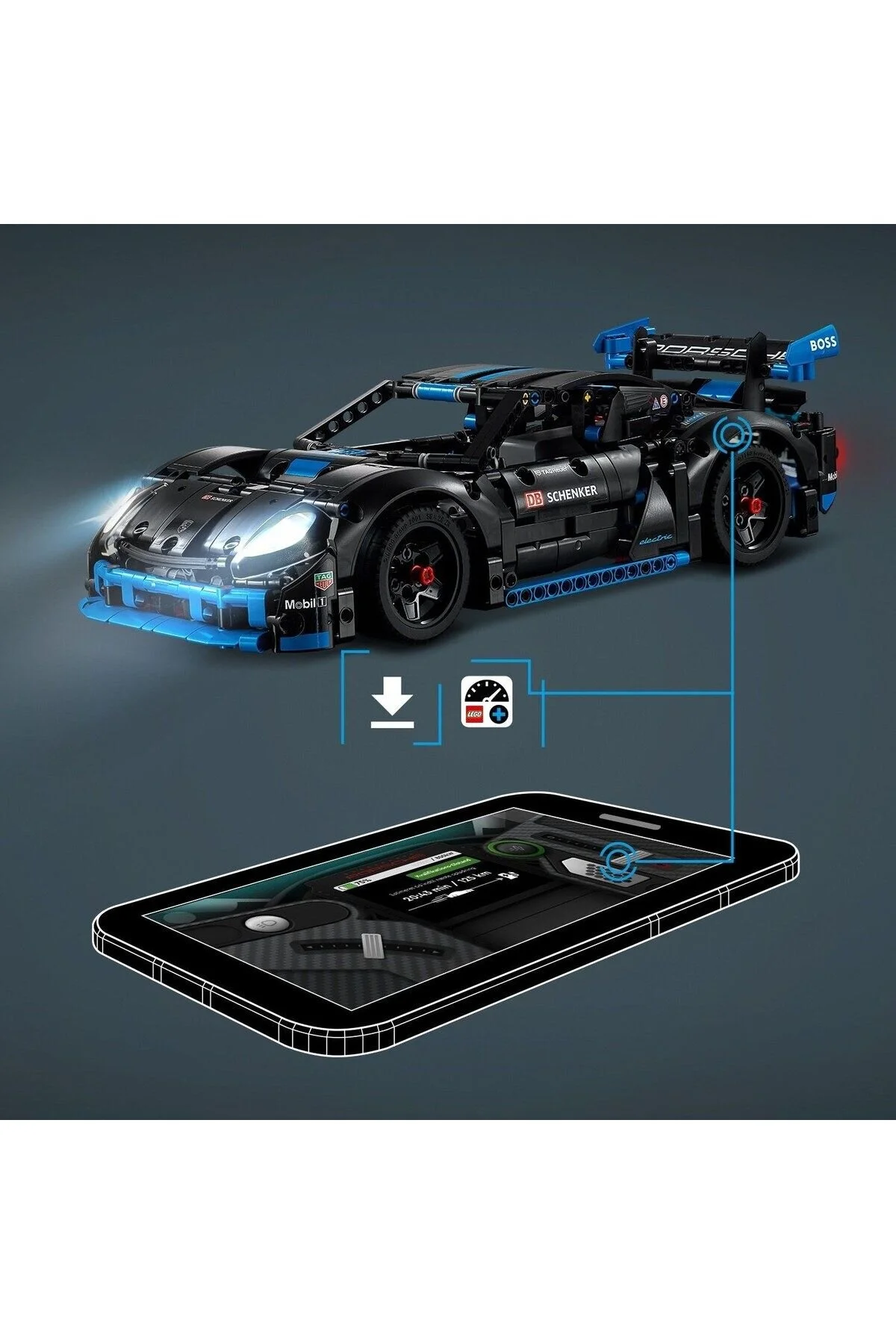 لگو و اسباب بازی های ساخت محور فنی PORSCHE GT4 E PERFORMANCE RACE CAR 42176 از ترکیه LEGO Technic