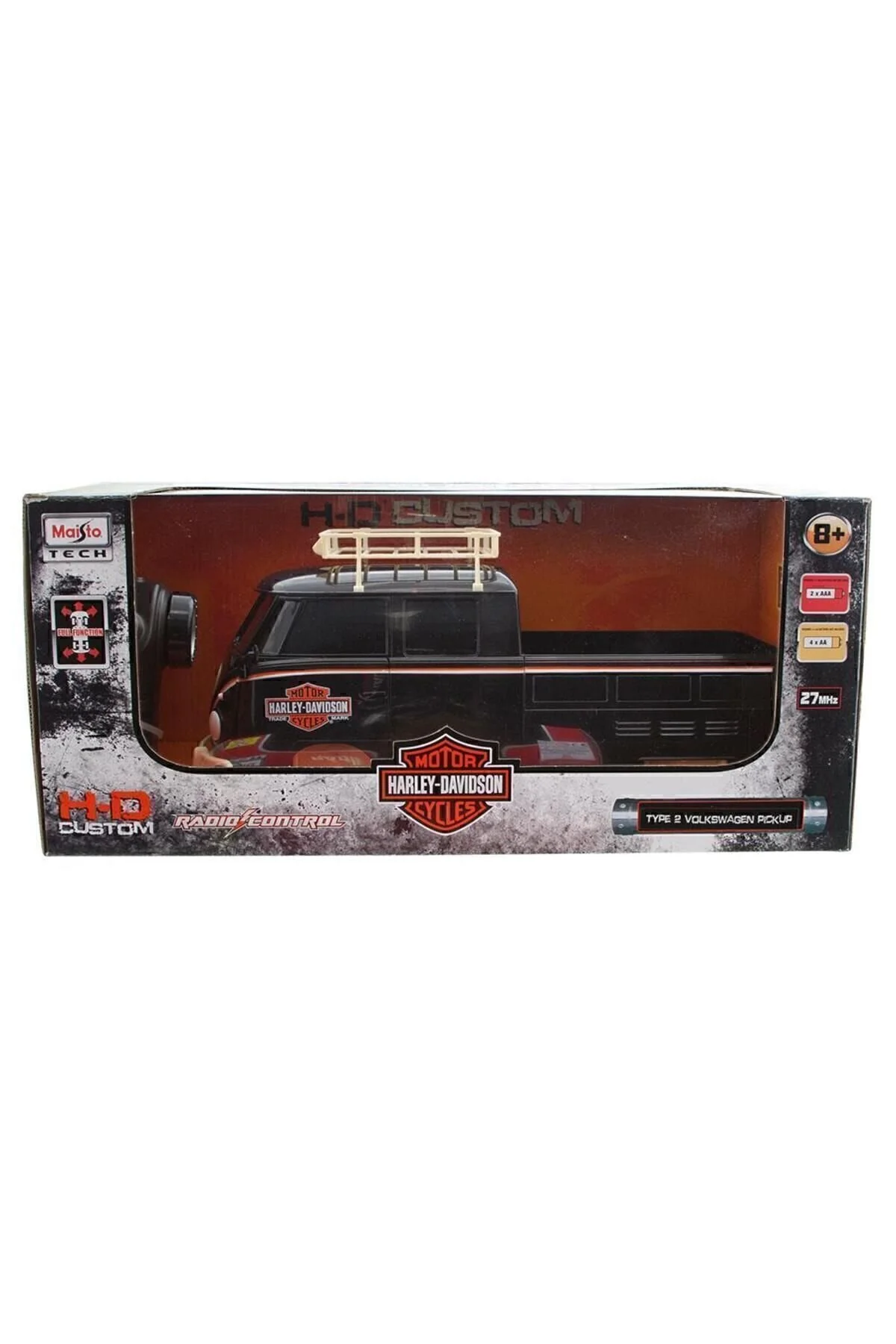 اسباب بازی های کنترل از راه دور TECH H D CUSTOM HARLEY DAVIDSON EDITION TYPE 2 VOLKSWAGEN CONTROLL Maisto