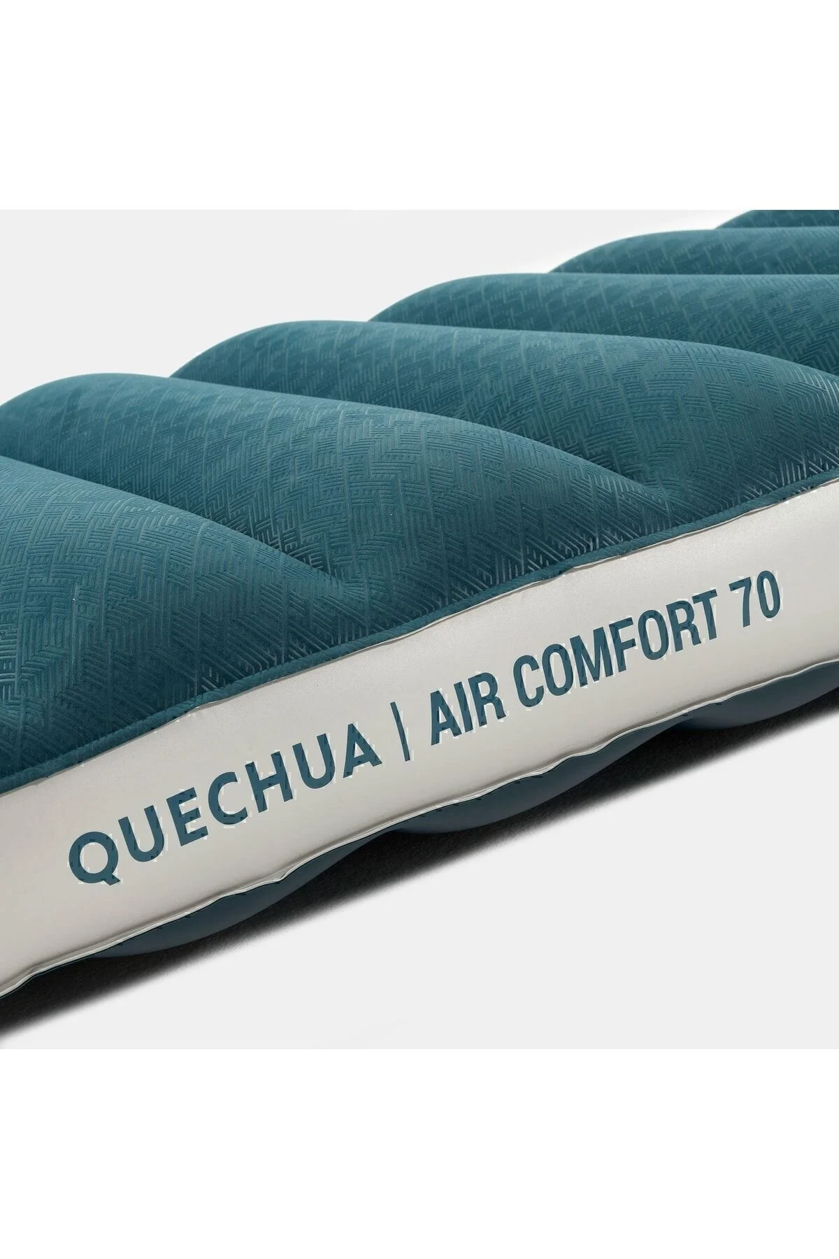 زیرانداز کمپ آبی کمپینگ اردوگاه تورم Quechua 70 سانتی متر 1 شخص راحتی هوای خاکستری  Decathlon