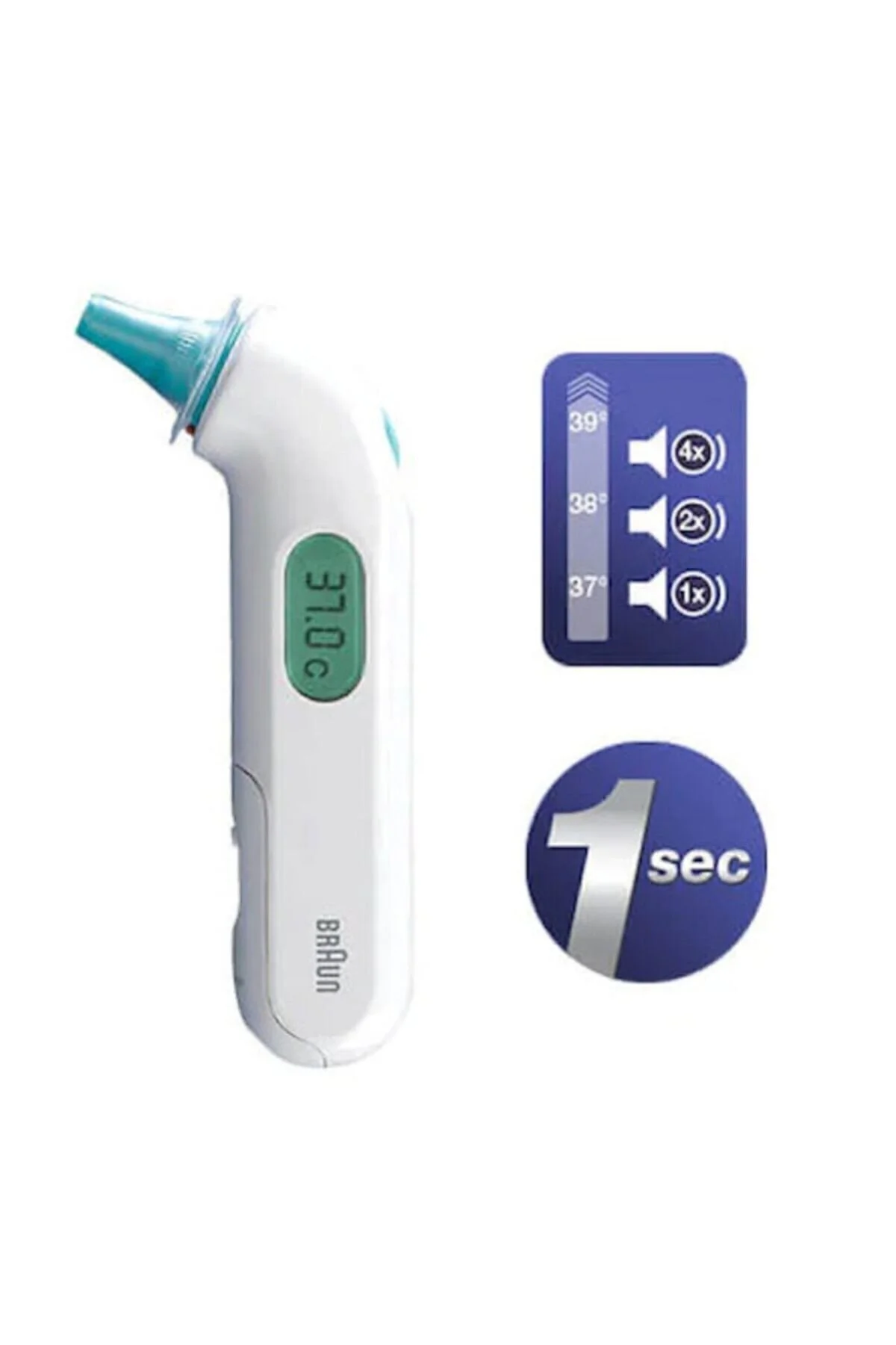 تب سنج مردانه و زنانه آتش از گوش THERMOSCAN 3 براون Braun