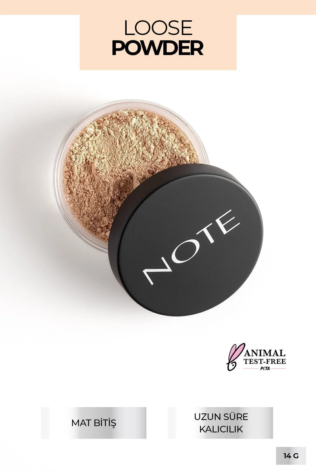 پودر فیکس کننده آرایش نوت کد PWDR LOOSE رنگ بژ مناسب برای همه جنسیت ها نوت کازمتیکس Note Cosmetics