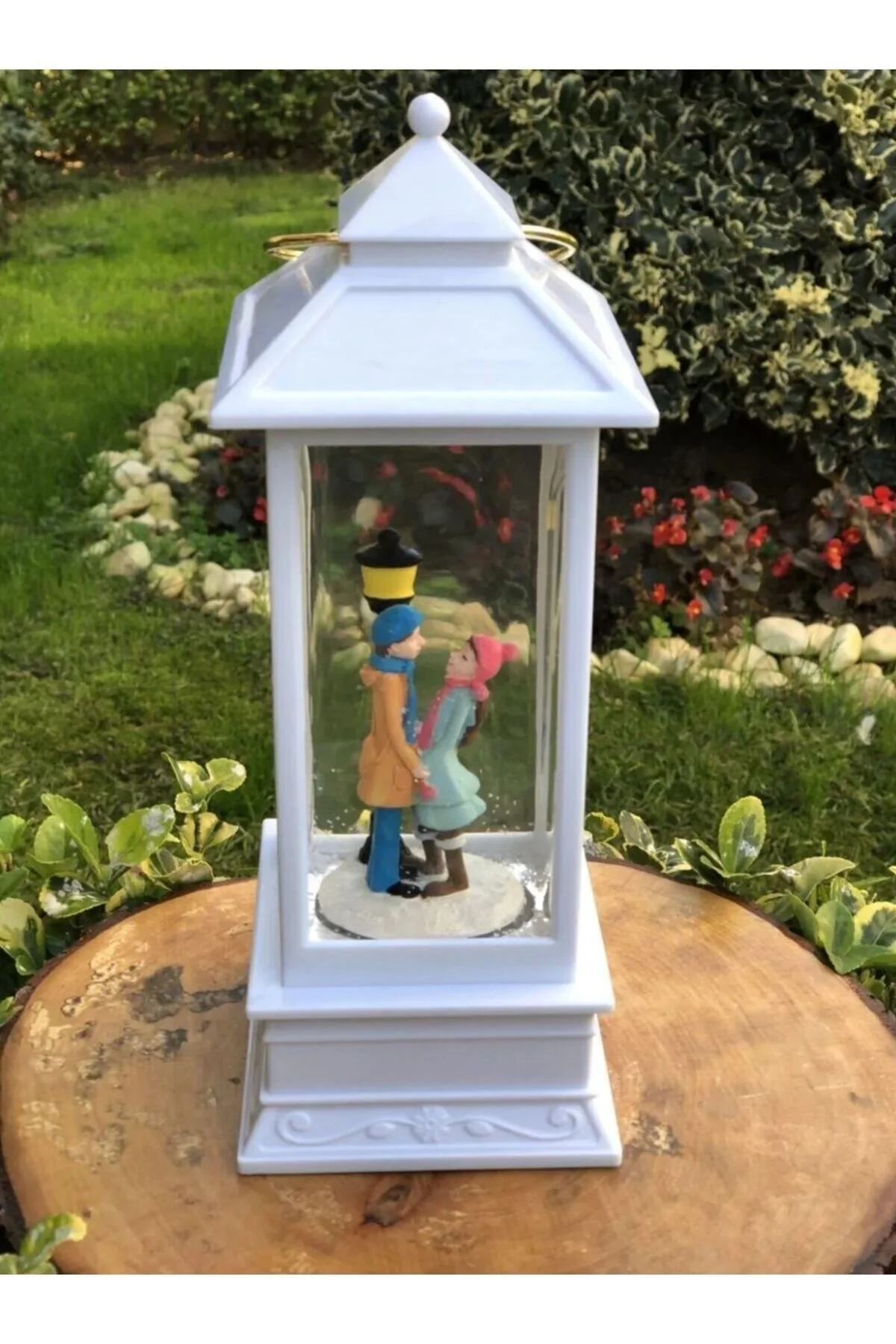 گوی برفی SNOW GLOBE, WATER LIGHTED, MOVING, SELF RAINING, روز ولنتاین, سال نو از ترکیه BENİMOLMALI