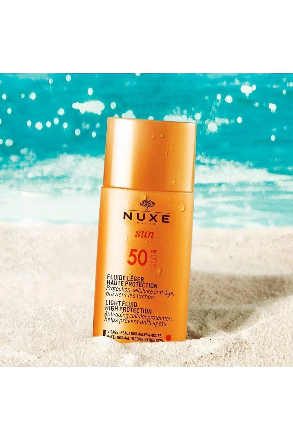 Nuxe کرم ضدآفتاب ضدآب SPF50 برای پوست مختلط سبک مخلوط