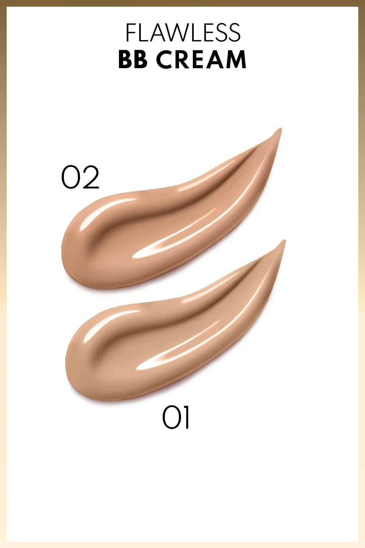 کرم بی بی طبیعی Cosmetics مدل Flawless با رنگ بژ NOTE