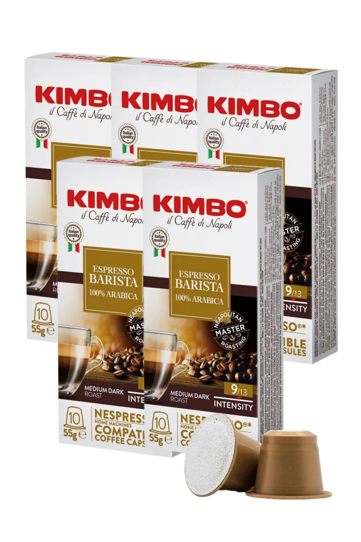 کپسول قهوه BARISTA HARMONY 100 ٪ سازگار ARABICA NESPRESSO در جعبه 10 5 Kimbo