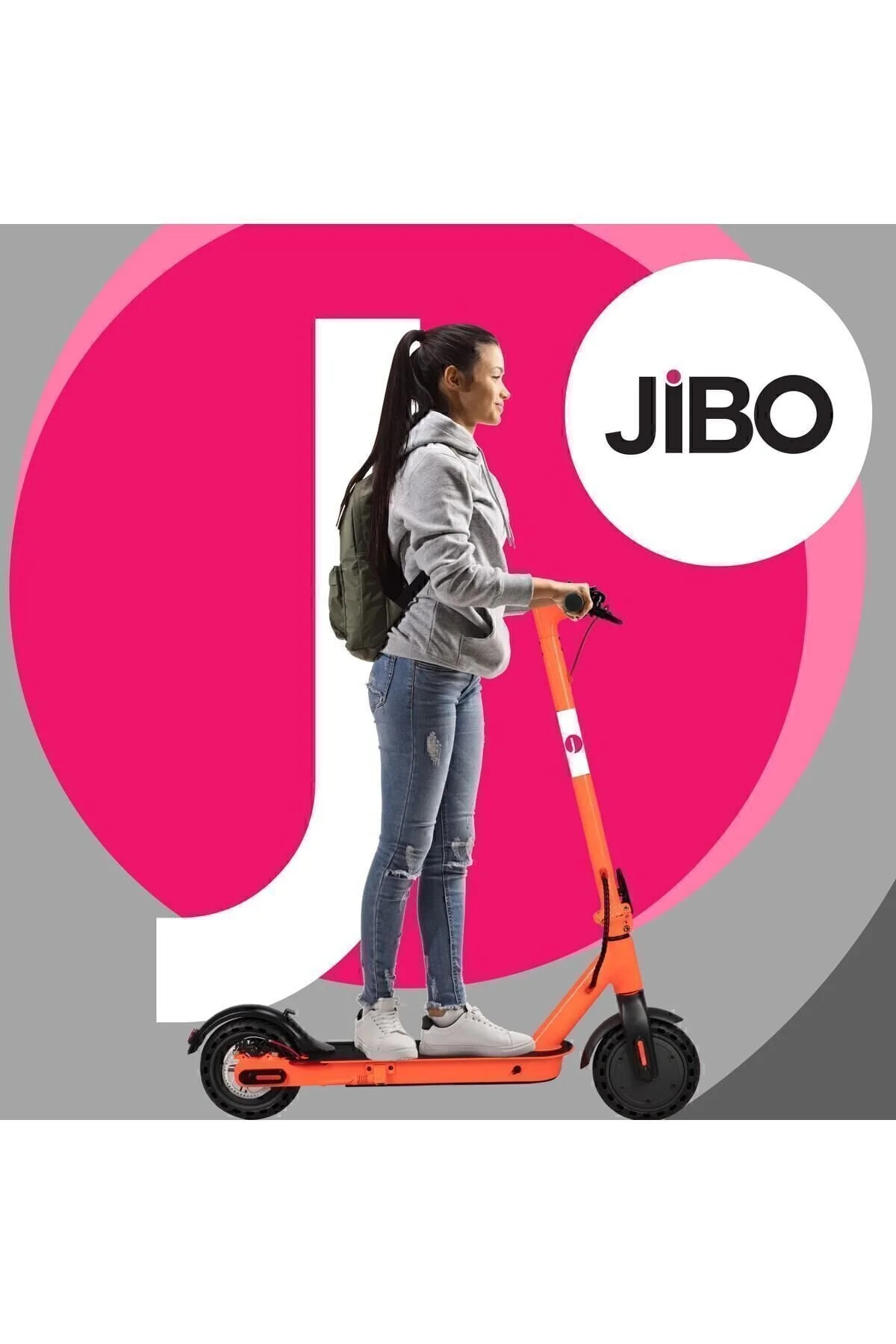 اسکوتر برقی دفتر مرکزی تاشو نارنجی Jibo