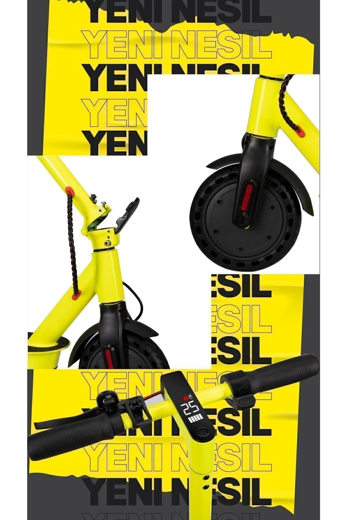 اسکوتر برقی تایر تاشو با کمک فنر Roadsmart