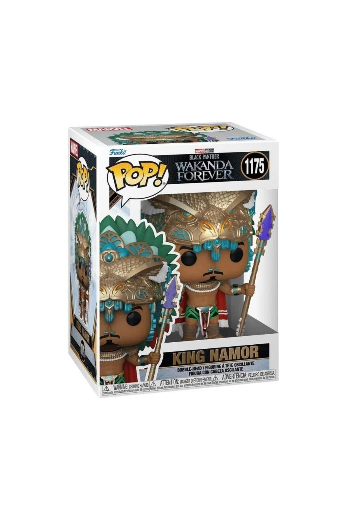 اسباب بازی های فیگور شخصیت بنفش پاپ مشکی Panther Wakanda Forever King Namor FNK 66715 Funko