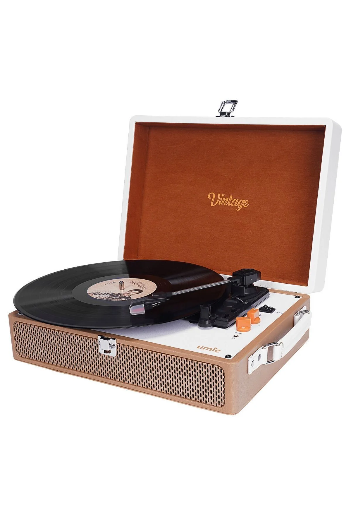 گِرامافون و صفحه گردان PICAP MUSIC BOX VINTALGIC یکپارچهسازی با سیستمعامل PLAQUE از جمله بلندگو بلوتوث 3.5 میلی متری Umie