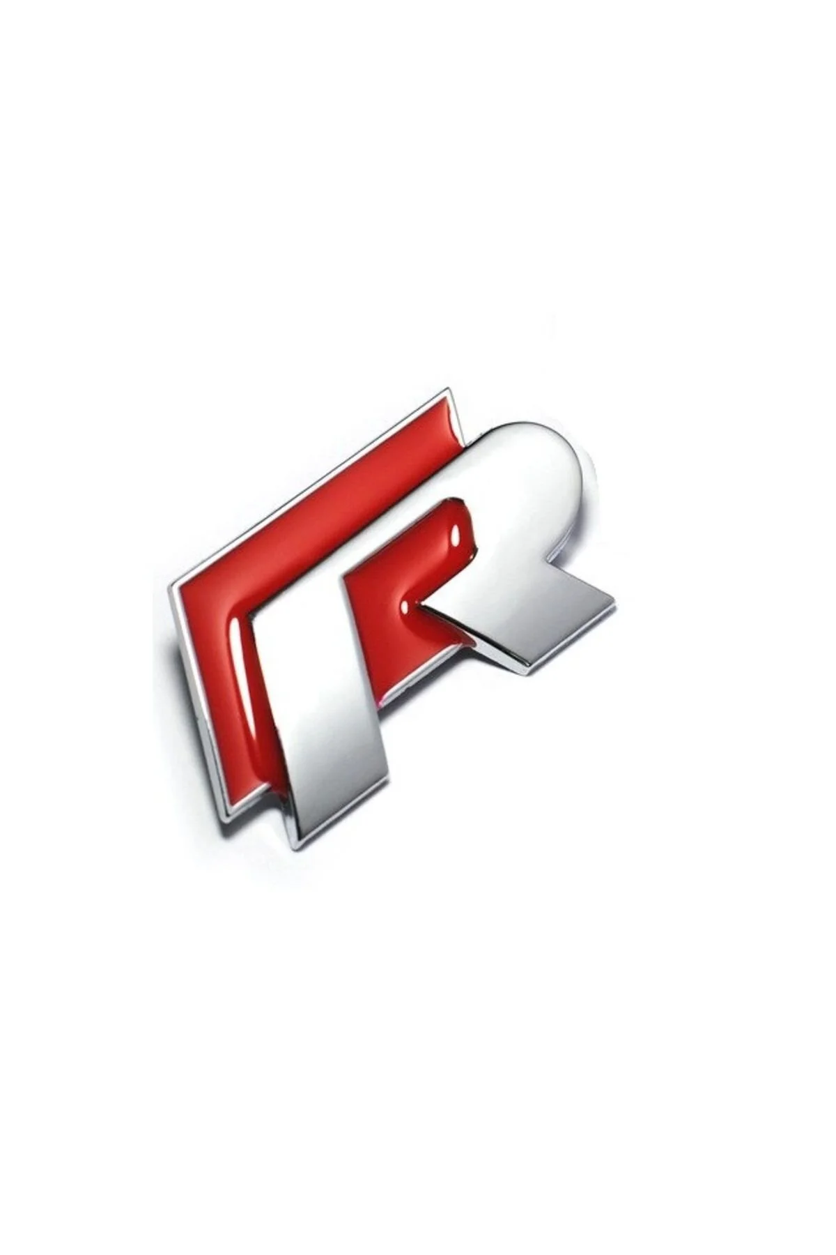 برچسب آرم و نوار شبرنگ سفید R BOLLED FRONT RUNJUR LOGO RED Space