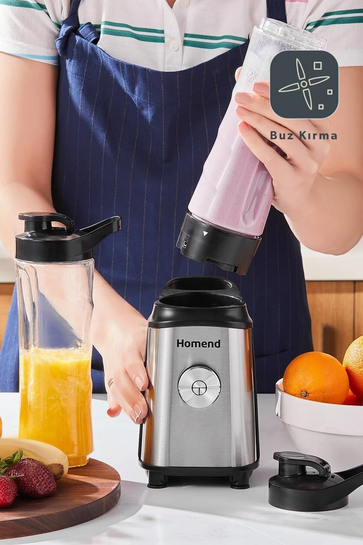 مخلوط کن شخصی قرمز مجموعه Mixfresh 7010H  HOMEND