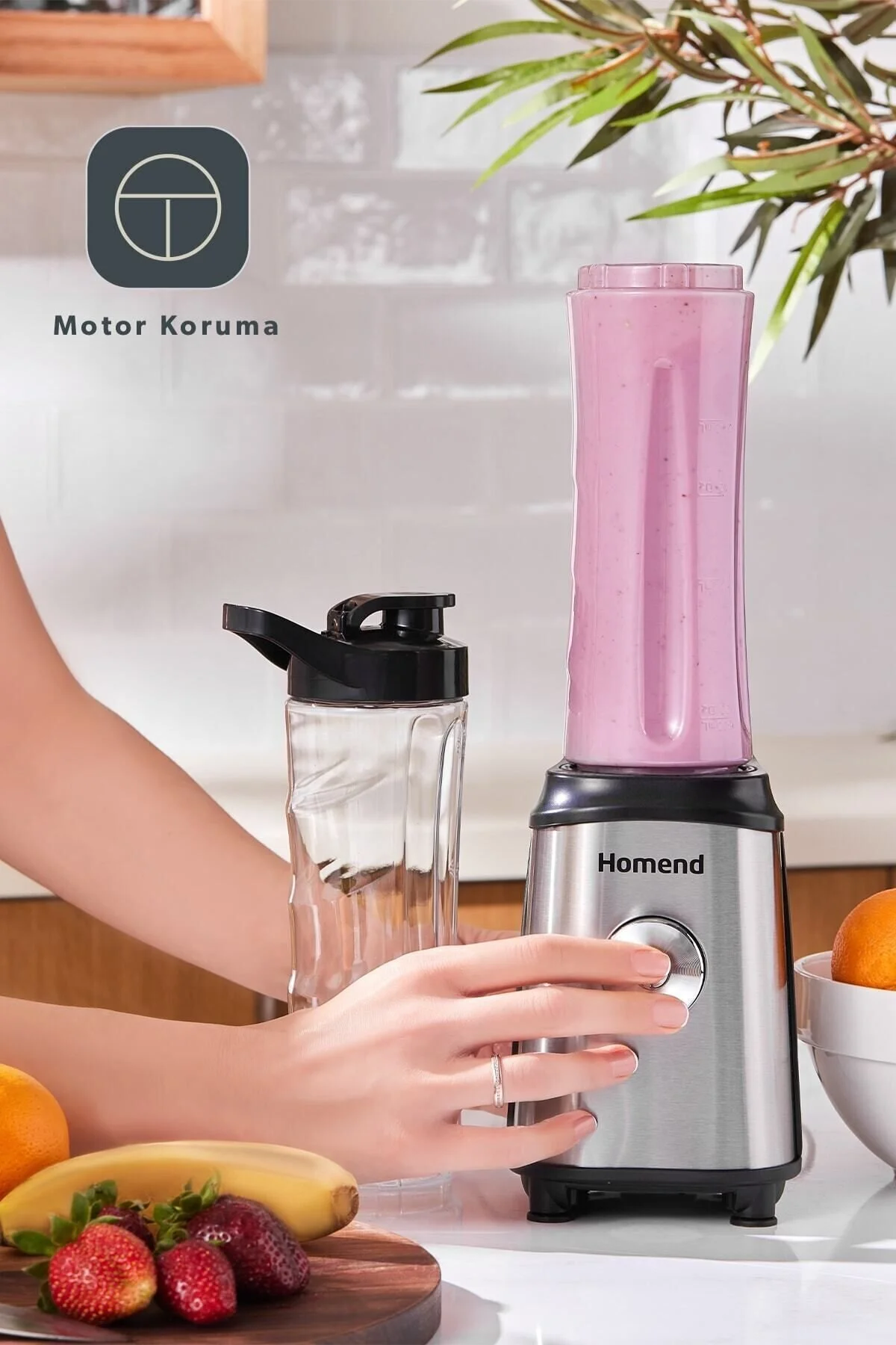 مخلوط کن شخصی قرمز مجموعه Mixfresh 7010H  HOMEND