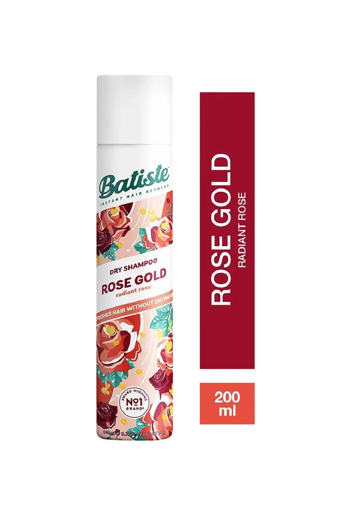 شامپوی خشک 200 میلی‌لیتری با رایحه گل رز باتیست Batiste