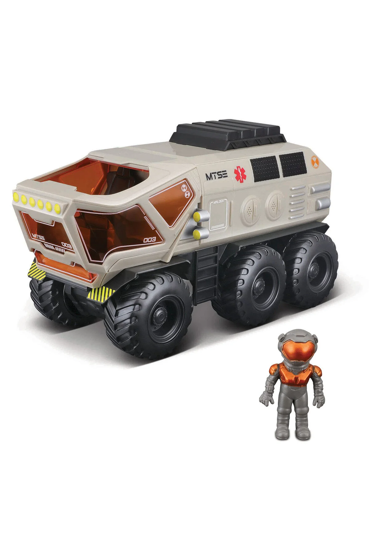 کامیون و ماشین آلات ساختمانی اسباب بازی EXPLORERS SPACE فضاپیمای اصطکاک شکل BEIGE 6X6 ROVER Maisto