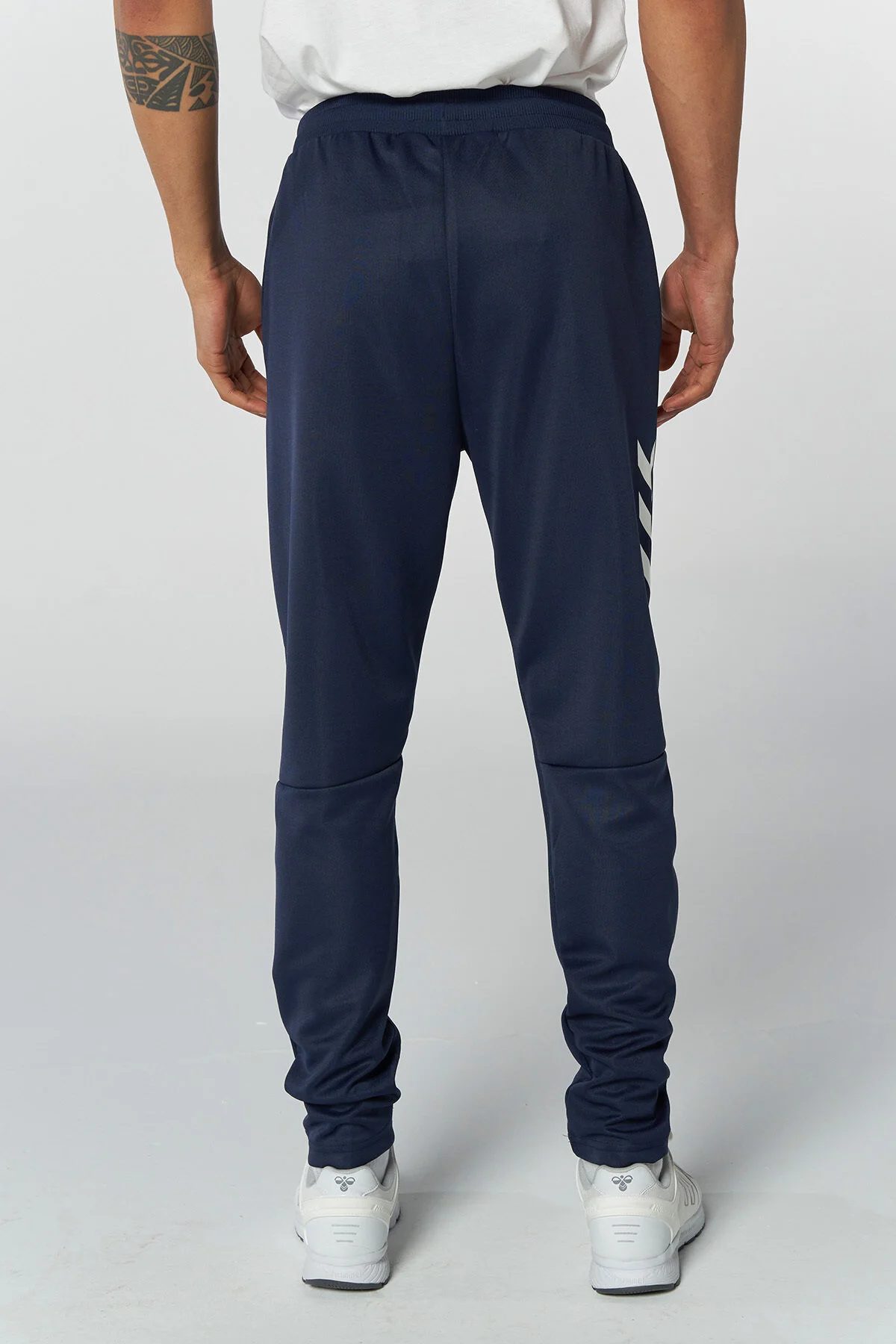 شلوار گرمکن ورزشی آبی مردانه Tracksuit Six Falconzo هومل اورجینال hummel