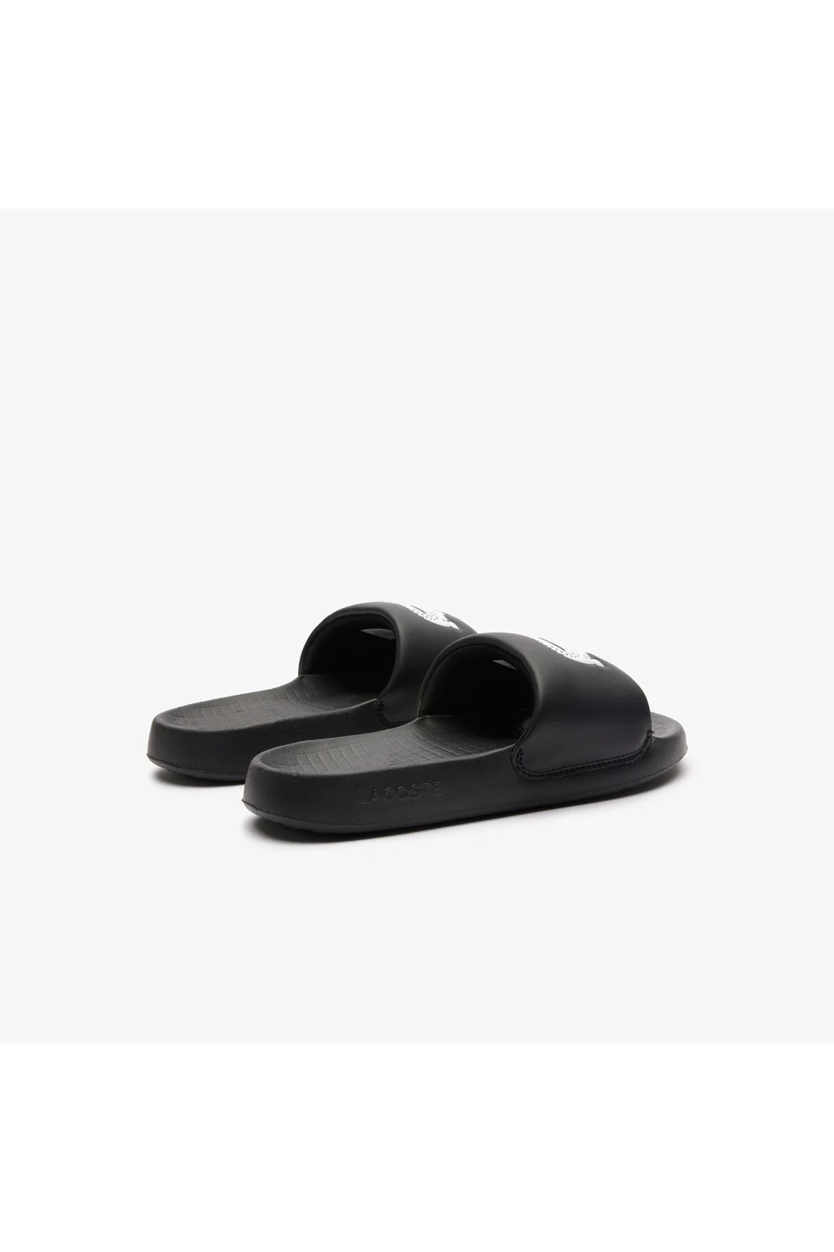 دمپایی دخترانه پسرانه یونیسکس Croco 10 سیاه لاکوست Lacoste