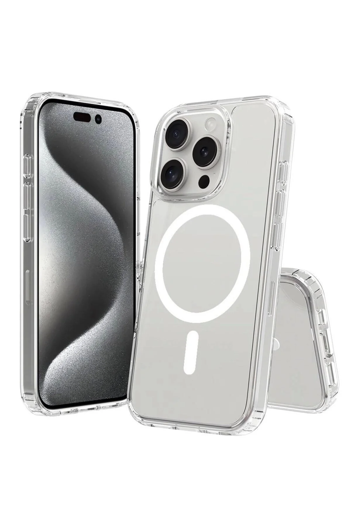 کاور و قاب APPLE IPHONE 16 PRO MAX CASE MAGSAFE شفاف کامپیوتر سخت REDCLICK EMBOS COVER با قابلیت شارژ Redclick