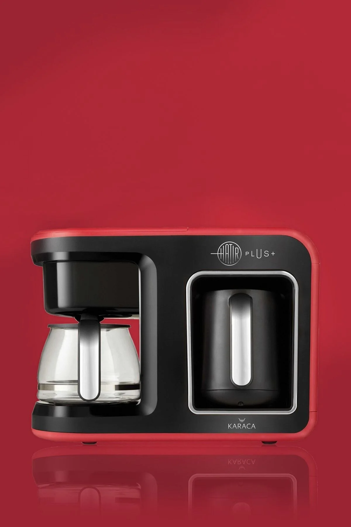 قهوه ساز فیلتری MEMORIAL PLUS 2IN 1 TURKISH و FILTER MACHINE DIFFEE RED کاراجا Karaca