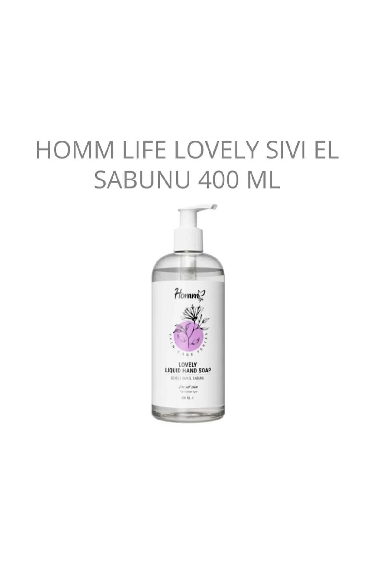 صابون مایع 400 میلی‌لیتری HOMM LIFE LOVELY با رایحه دلپذیر Homm Bitkisel