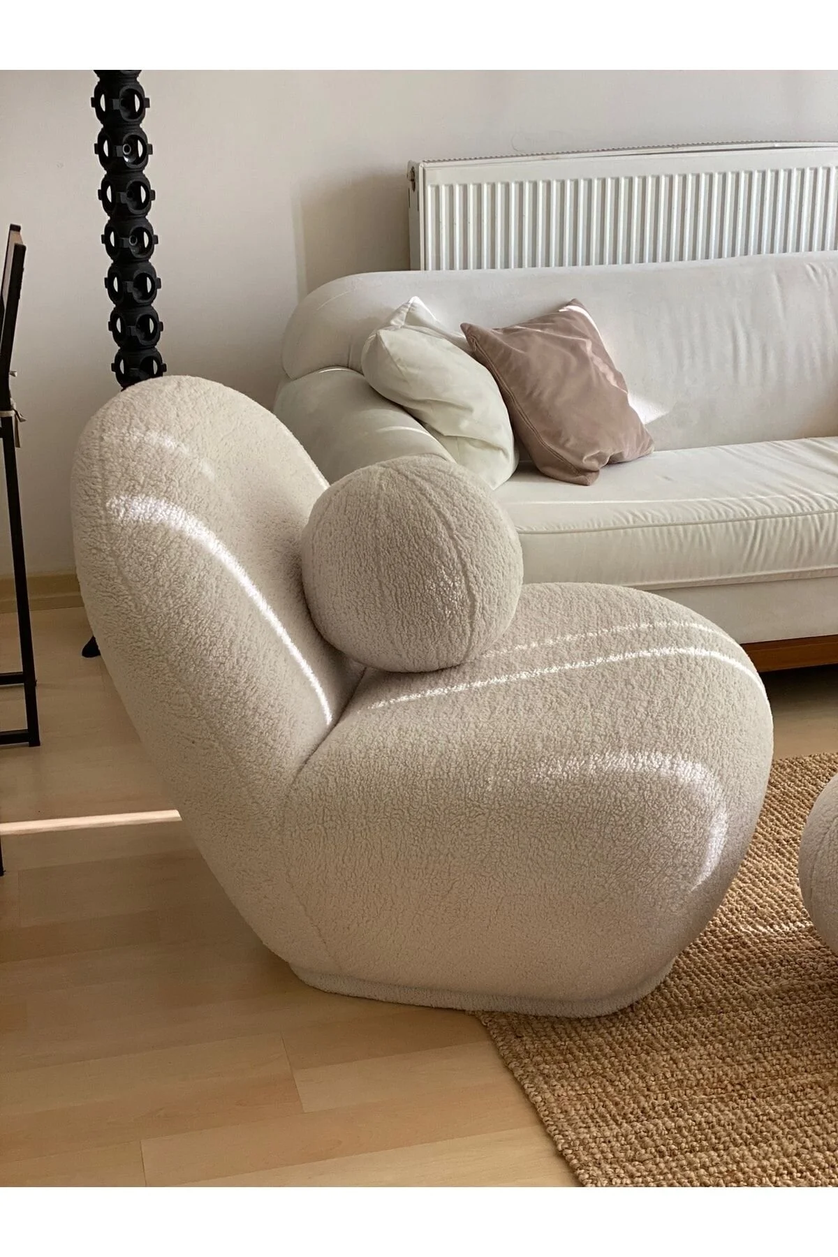 کوسن و کاور بالش بالای عروسکی سفید اورجینال Bilgin Design