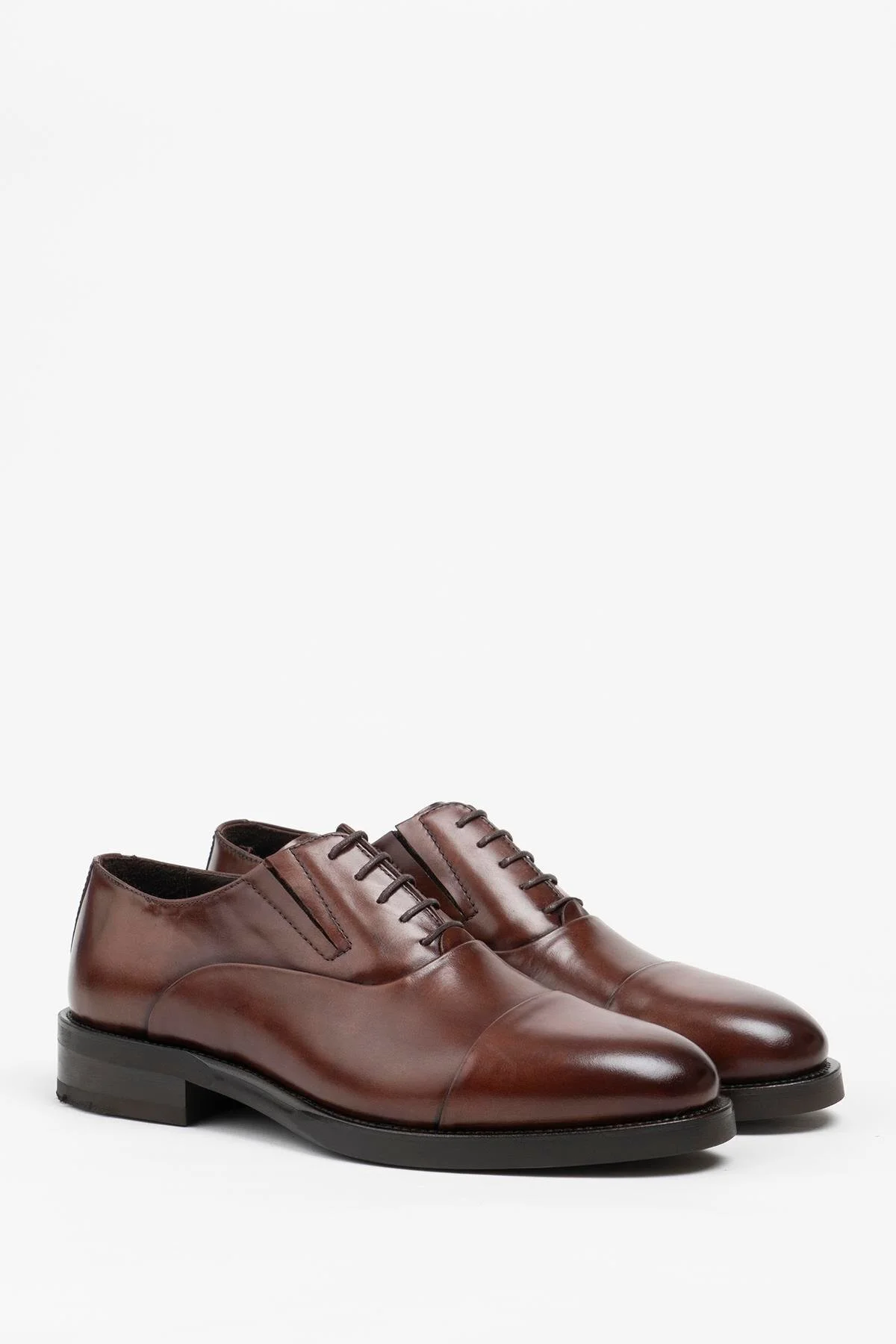 کفش های کلاسیک مردانه MALAGA LOGINE چرمی COFFEE LOBINE LOOGLE JURDAN BASE Galliano Shoes