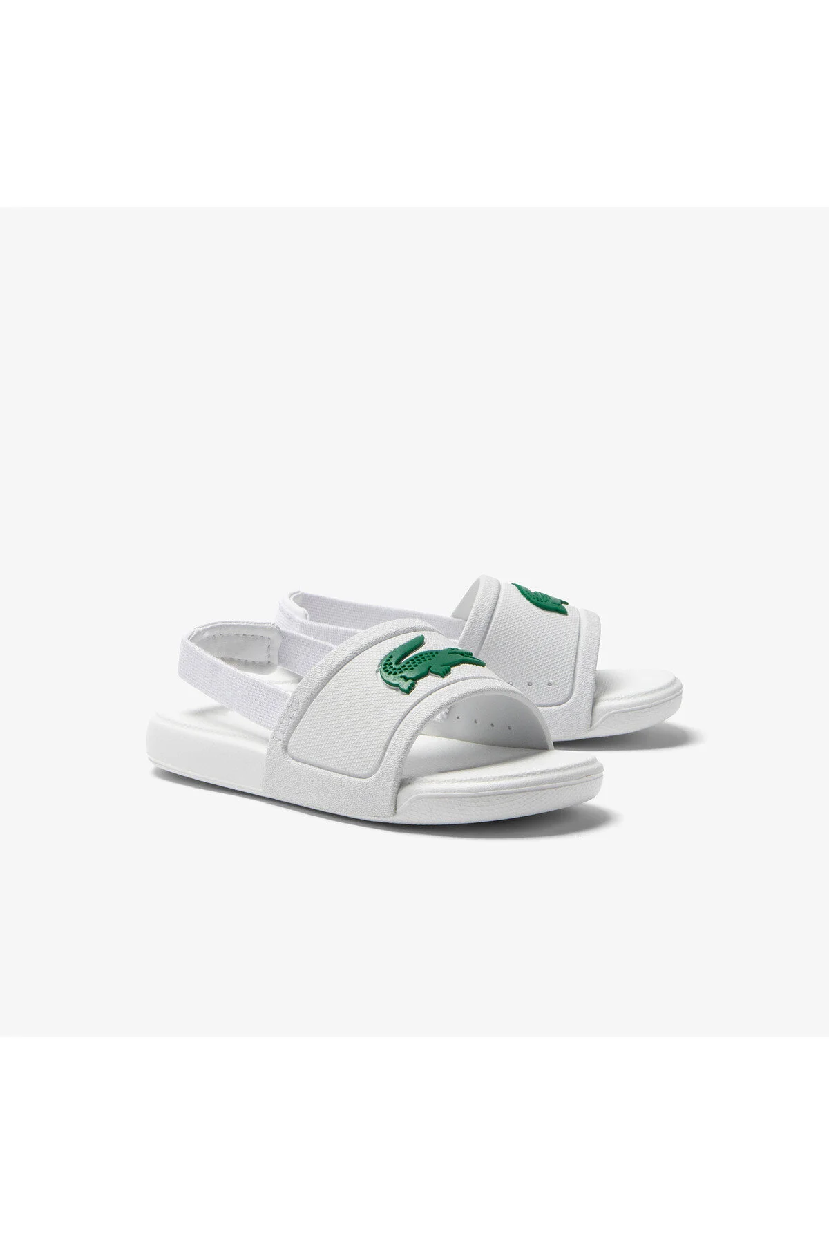 دمپایی دخترانه پسرانه یونیسکس سفید L30 لاکوست Lacoste