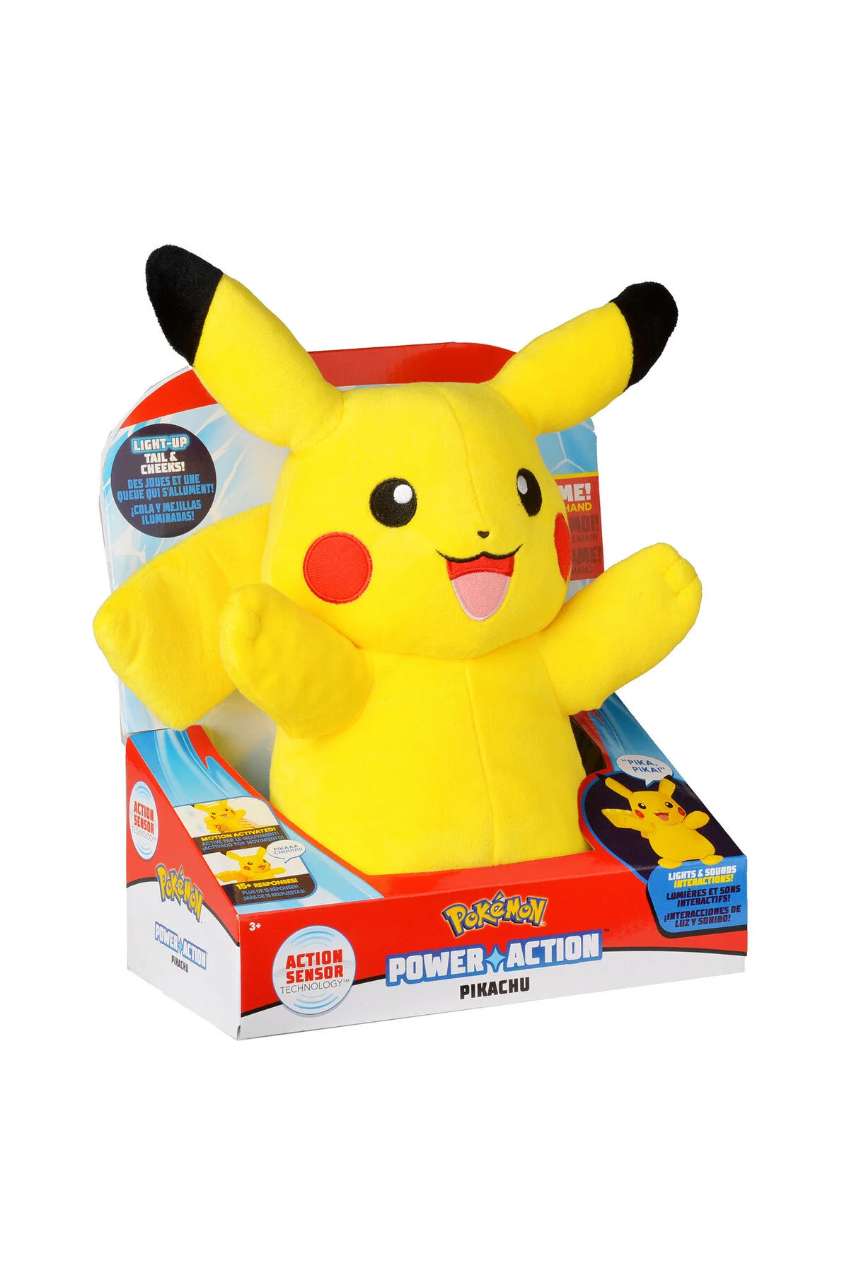 اسباب بازی های پشمی شکل مخملی PIKACHU با صدا و نور Pokemon