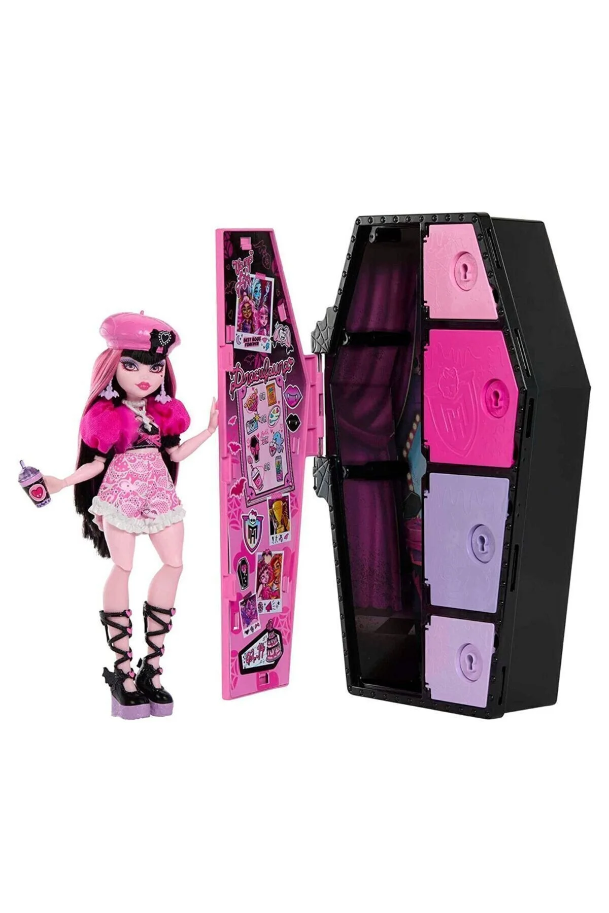 عروسک های مدل دوستان مرموز HKY60 DRACULAURA اورجینال MONSTER HIGH