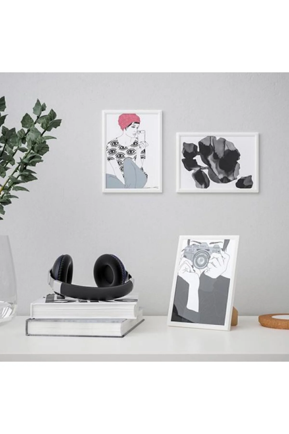 قاب عکس سفید 4 قطعه 13X18 A5 IKEA