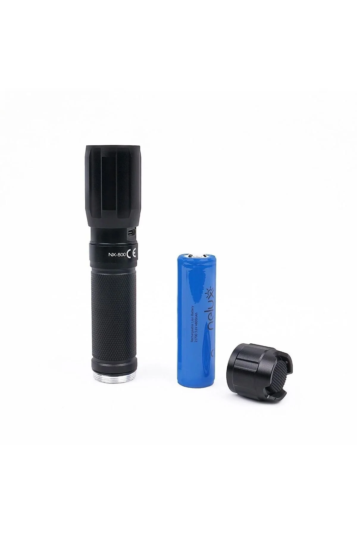 چراغ کمپ سیاه کمپینگ Nelux Pro 2000 Lumen Usb Flaf زمین Orcamp