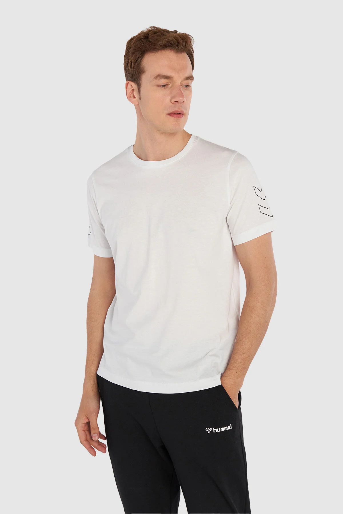 تی شرت سفید مردانه آقایان Hmlelemental هومل hummel