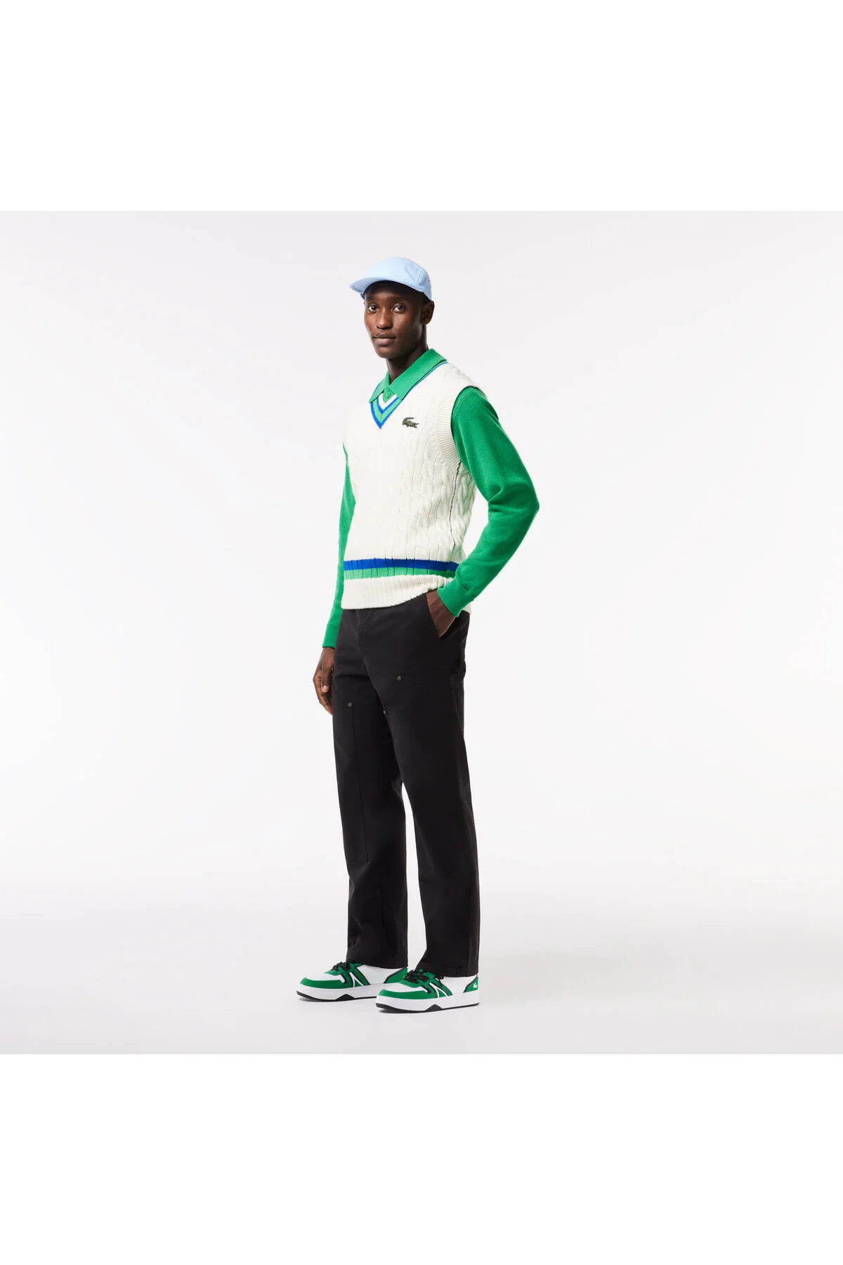 کفش مردانه ورزشی سفید لاکوست Lacoste