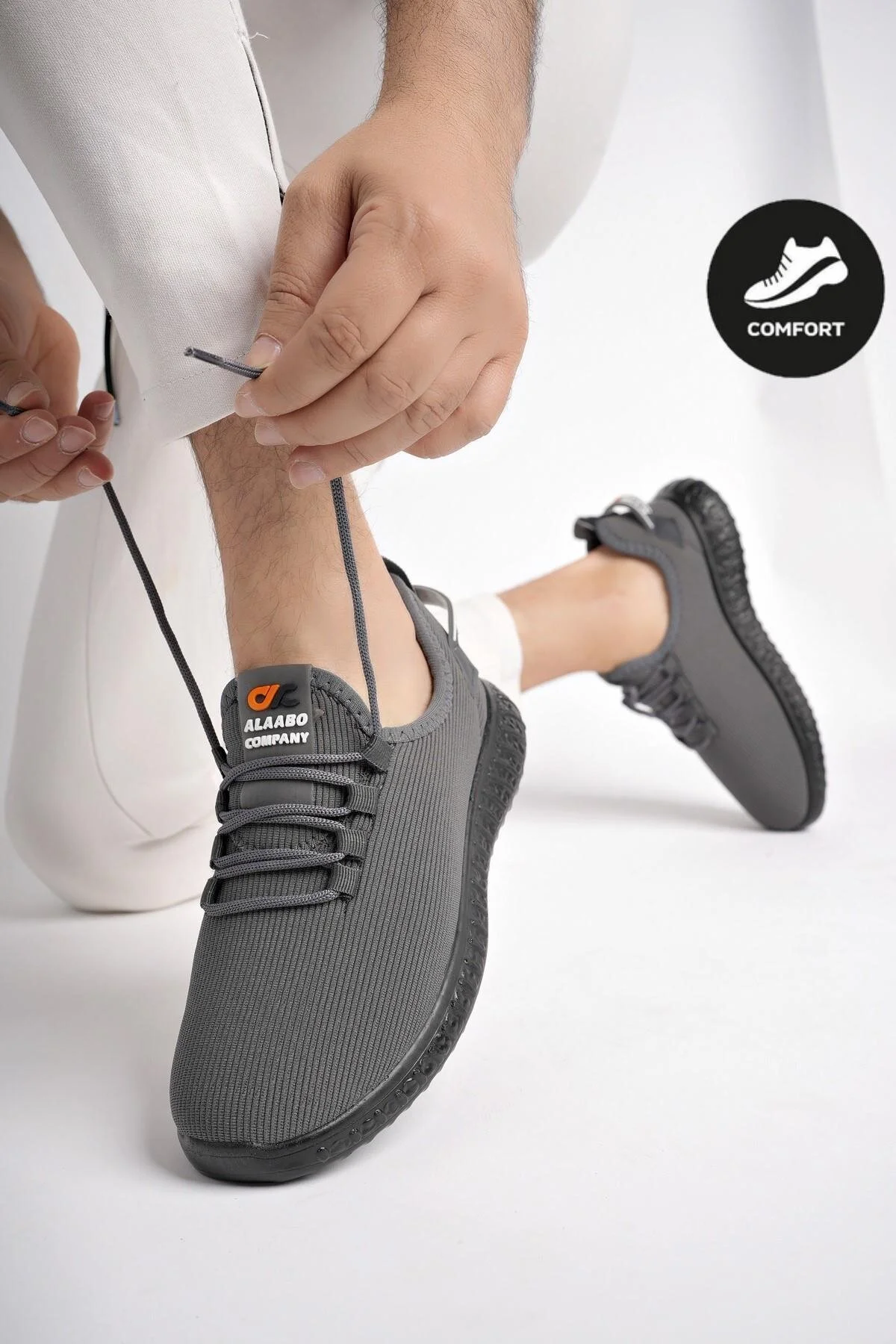 کفش ورزشی خاکستری مردانه و زنانه YUKON یونیسکس ORTHOPEDIC DAILY GUANDY WALKING موگو Muggo