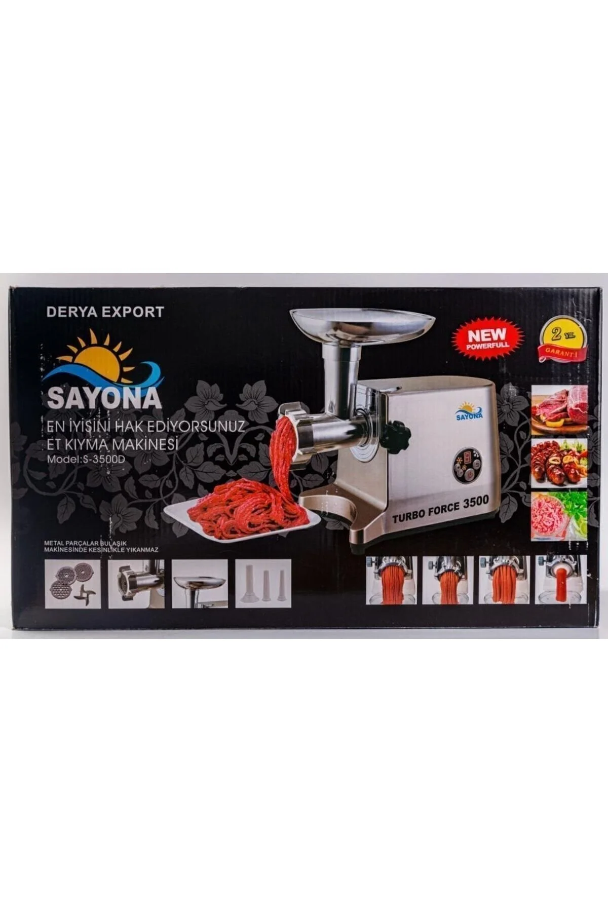 چرخ گوشت S 3500D TURBO FORCE 1800W اورجینال SAYONA