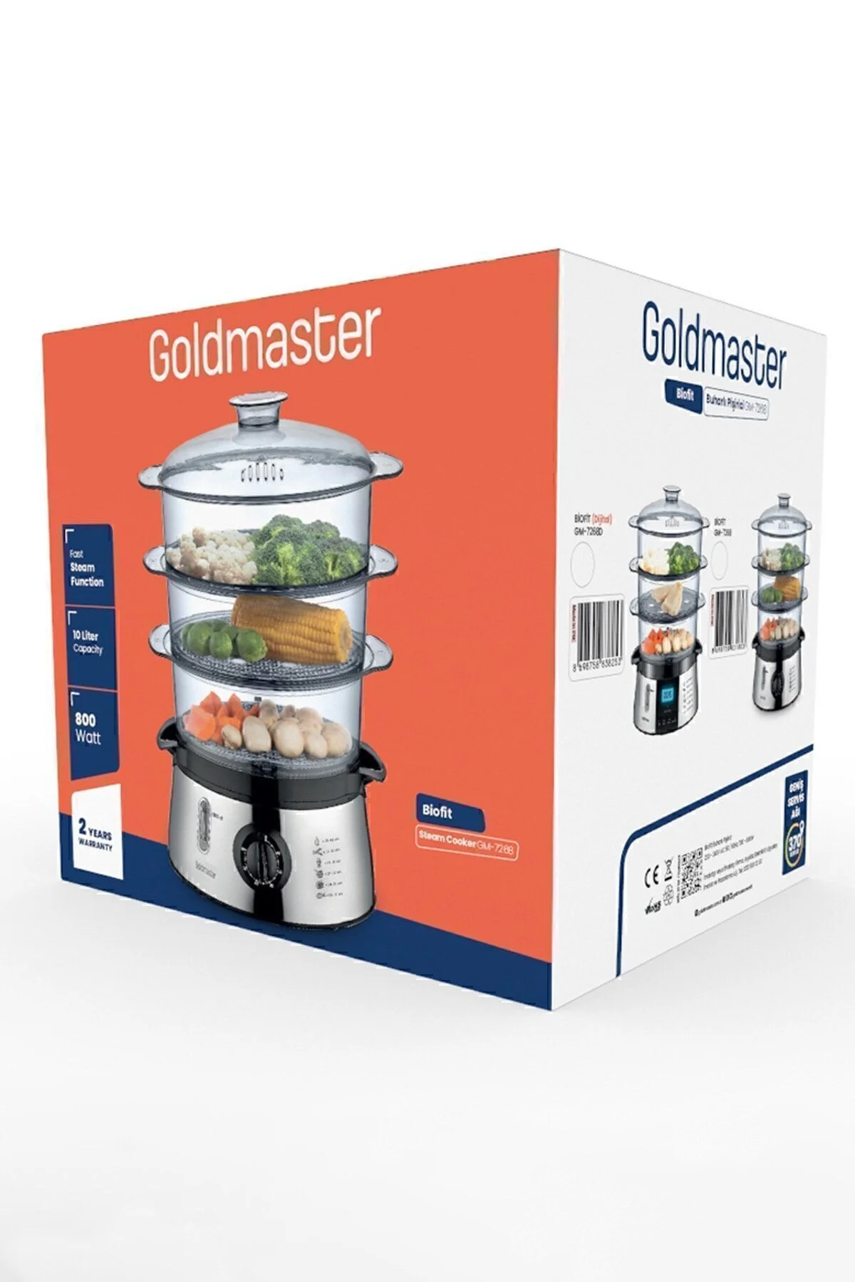 پلوپز چندکاره بخارپز 60 دقیقه ای بایوفیت GM7268 اورجینال GoldMaster