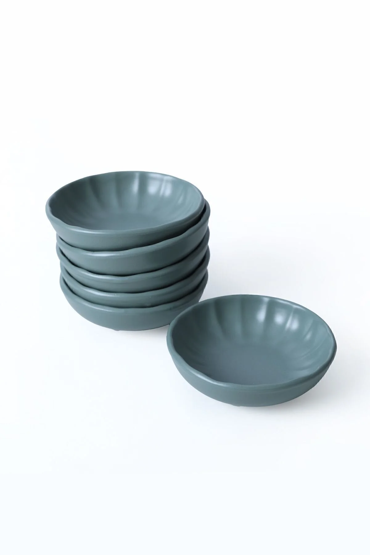 کاسه کوکی GREEN MATTE SAUC 12 CM 6PCS 322 Keramika