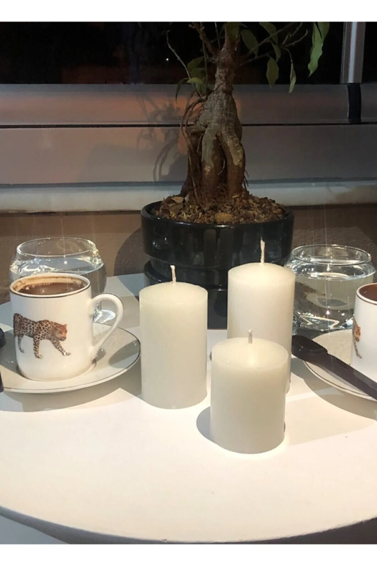 شمع و چراغ سفید 3 سیلندر RYLKAMP اورجینال Royal Mum