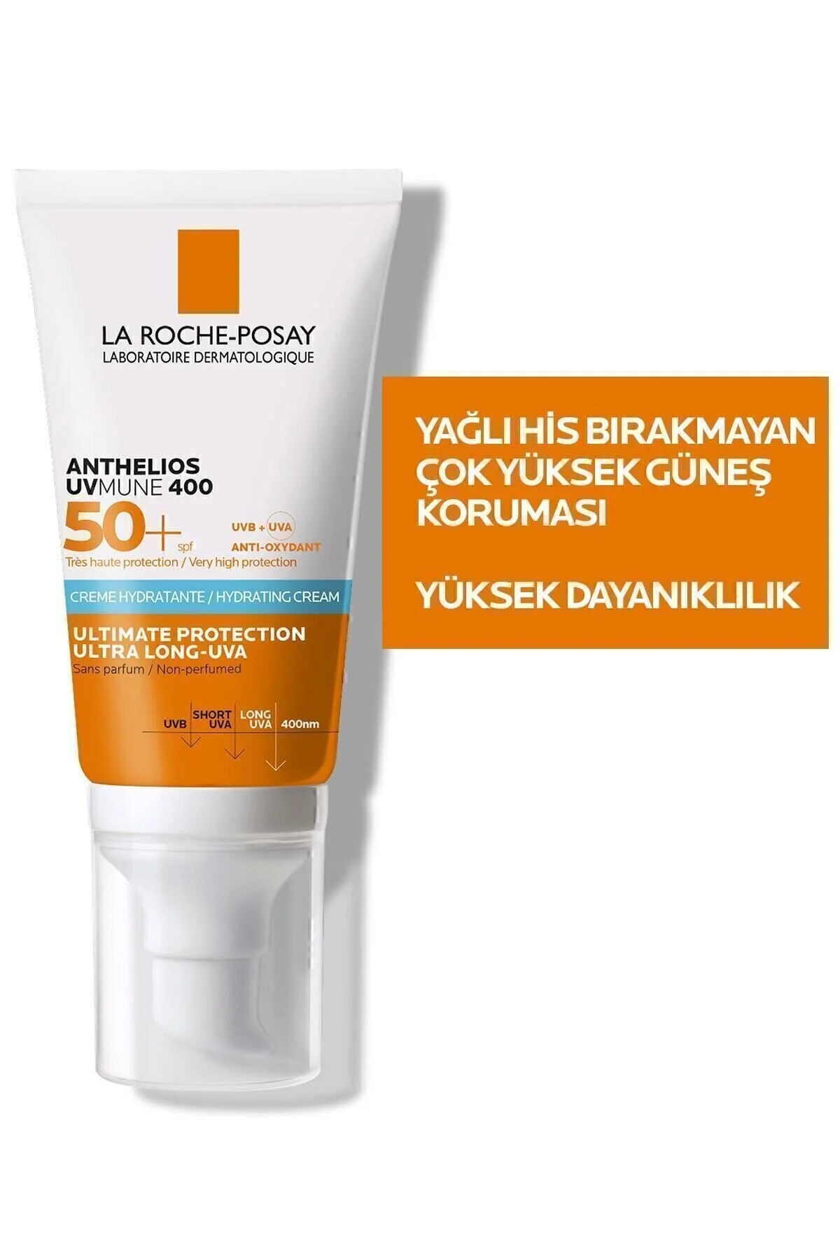کرم ضد آفتاب صورت ANTHELIOS UVMUNE HIGH PROTECTED FACIAL FACION برای پوست حساس 50 میل SPF50+X2 La Roche Posay