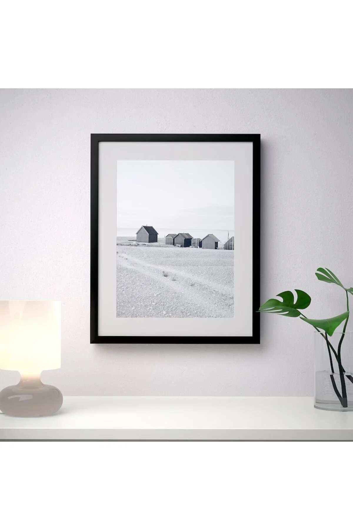 قاب عکس مشکی Ribba 40X50 سانتی متر چوبی لبه ضخیم سیاه و سفید IKEA