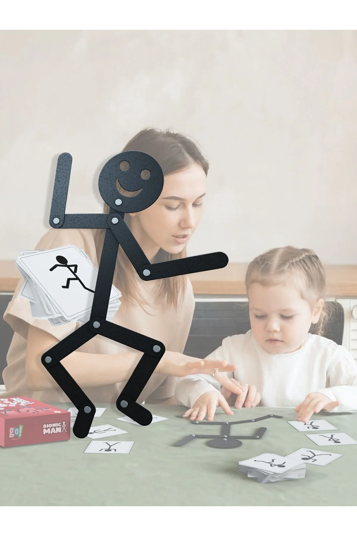 بازی های رومیزی اسباب فعالیت آموزشی انسان بیونیک اورجینال Go Toys